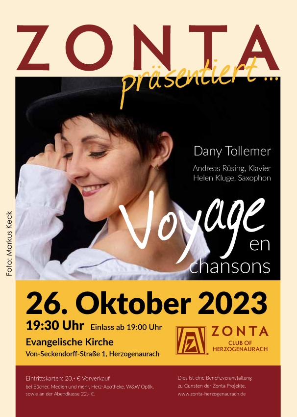 ZONTA Benefizkonzert "Voyage en chansons"
